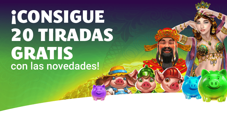 Consigue 20 Tiradas Gratis con las novedades
