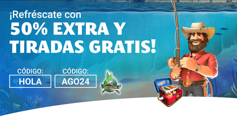 ¡Bienvenida de Agosto con 50% extra y tiradas gratis en YoCasino!