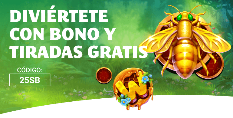 Bono Bingo y Tiradas Gratis en la slot Sticky Bees