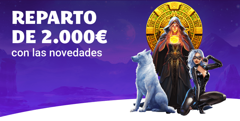 2.000€ de bono casino a repartir