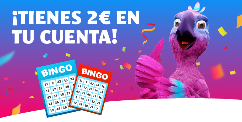 Regalo bono bingo de 2€ en YoBingo