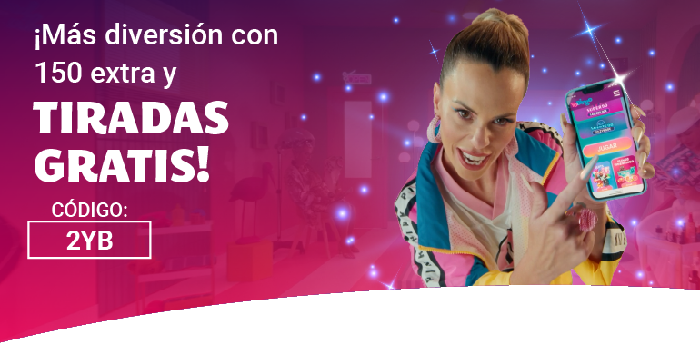 150% Extra y 20 Tiradas Gratis con tu segundo depósito en YoBingo