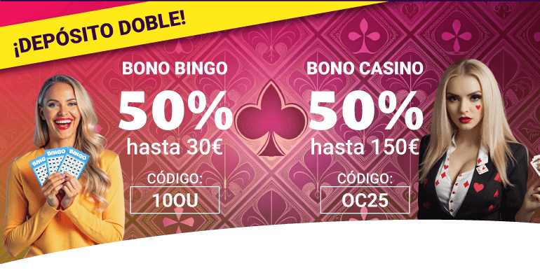 50% Extra en Bonos en YoBingo