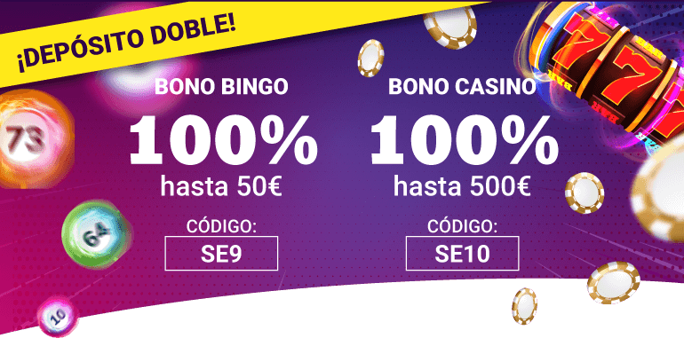 100% extra en bono bingo y bono casino en YoBingo