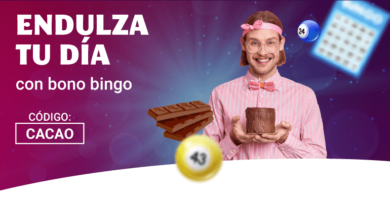 Día del chocolate con 15€ de bono bingo en YoBingo