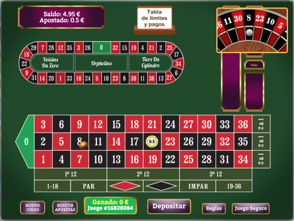 Multiplayer ruleta virtual